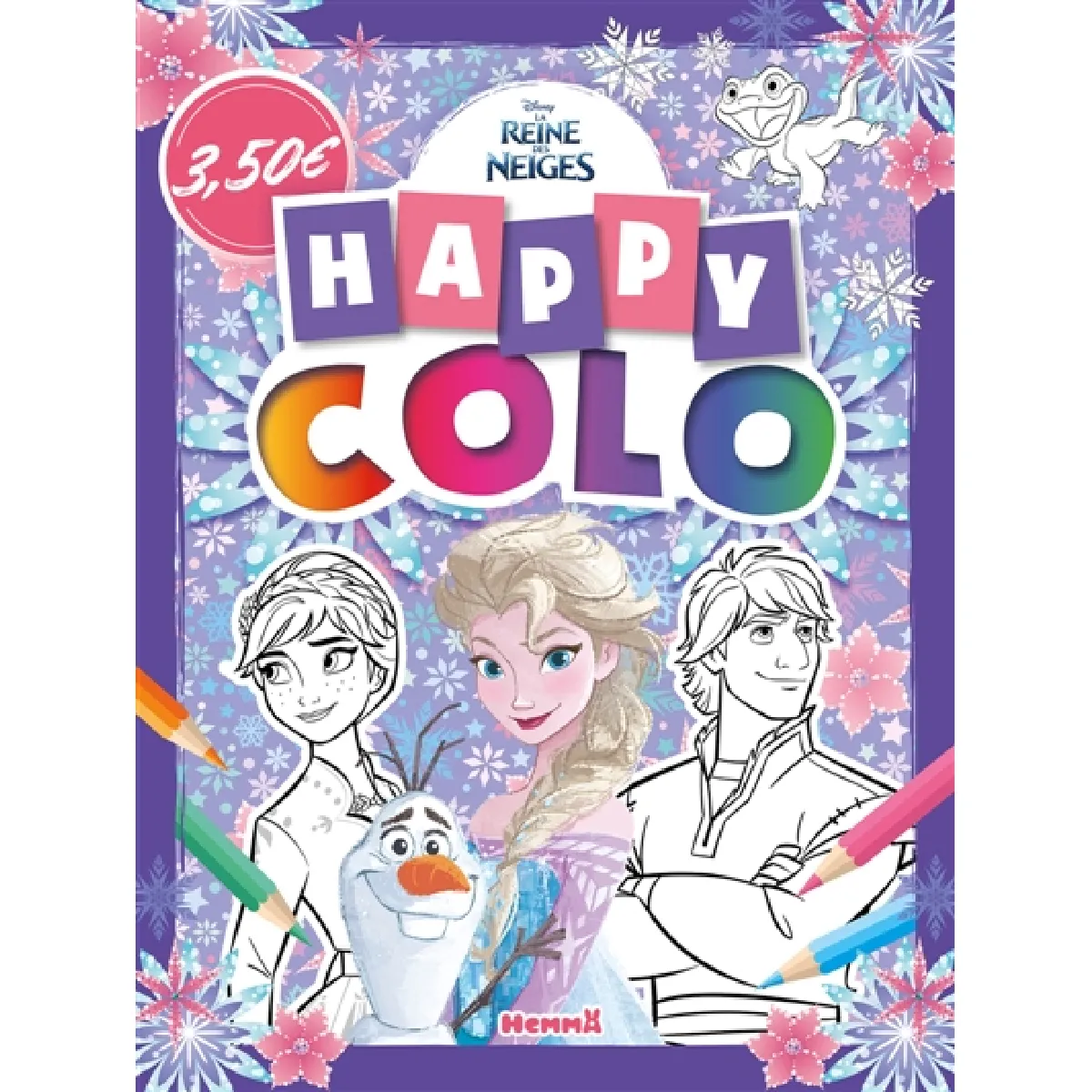 Disney La Reine des Neiges : Happy colo (Anna, Elsa, Kristoff)