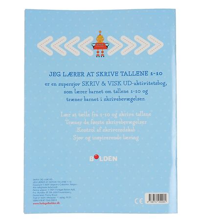 Forlaget Bolden Aktivitätsbuch - Jeg Lærer At Skrive Tallene 1-1