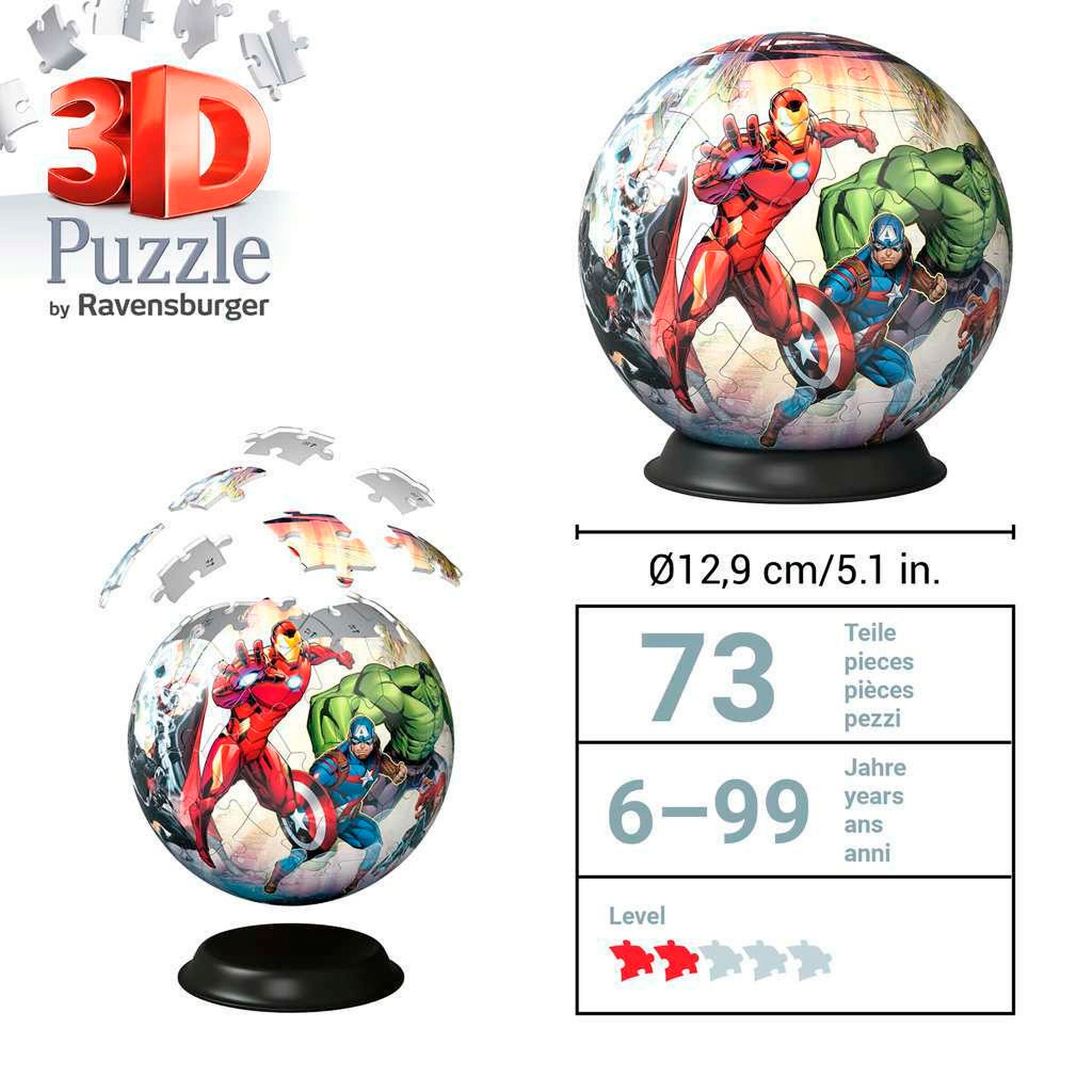 Ravensburger Puzzle-Ball Marvel Avengers