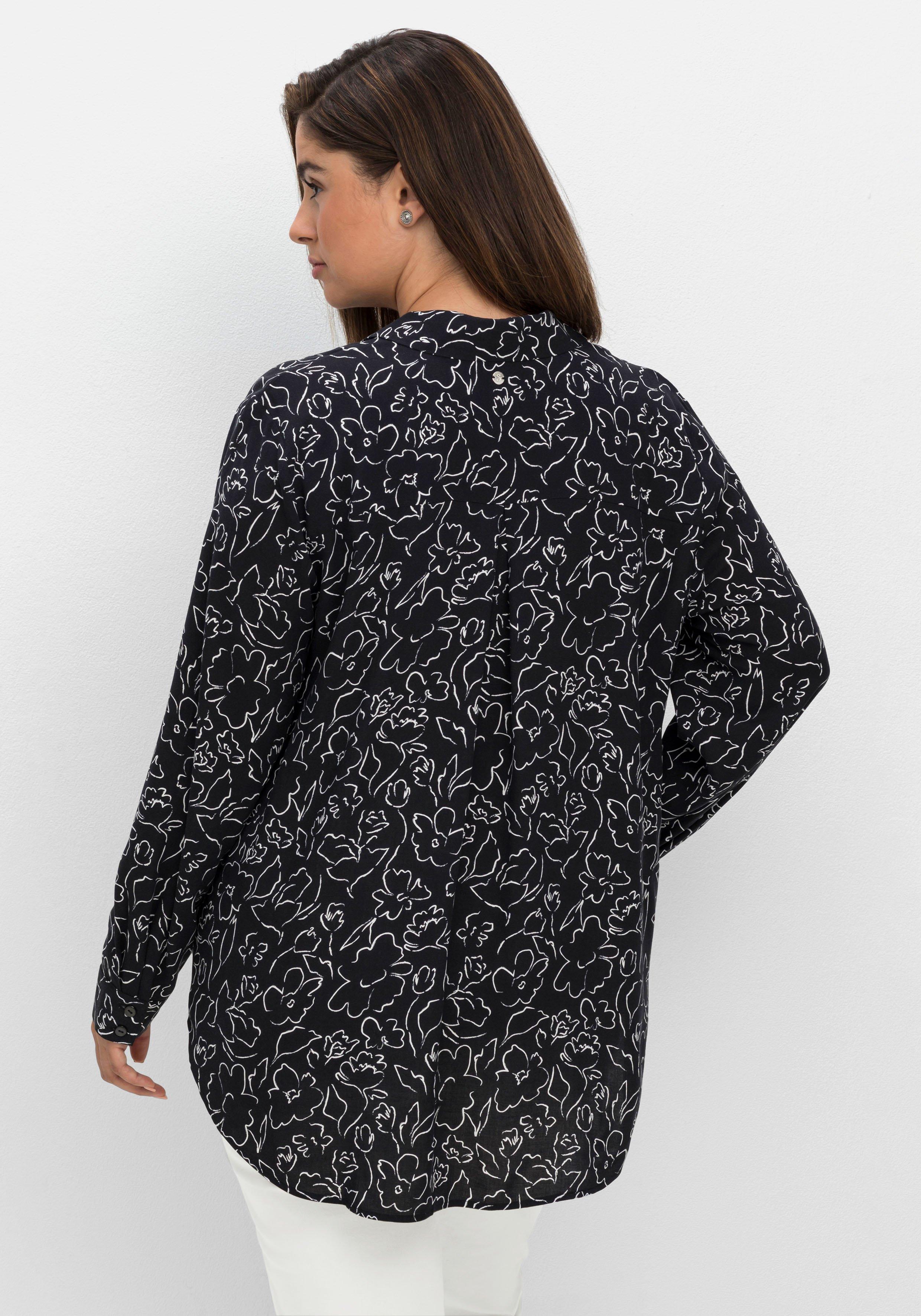 Bluse mit grafischem Alloverprint