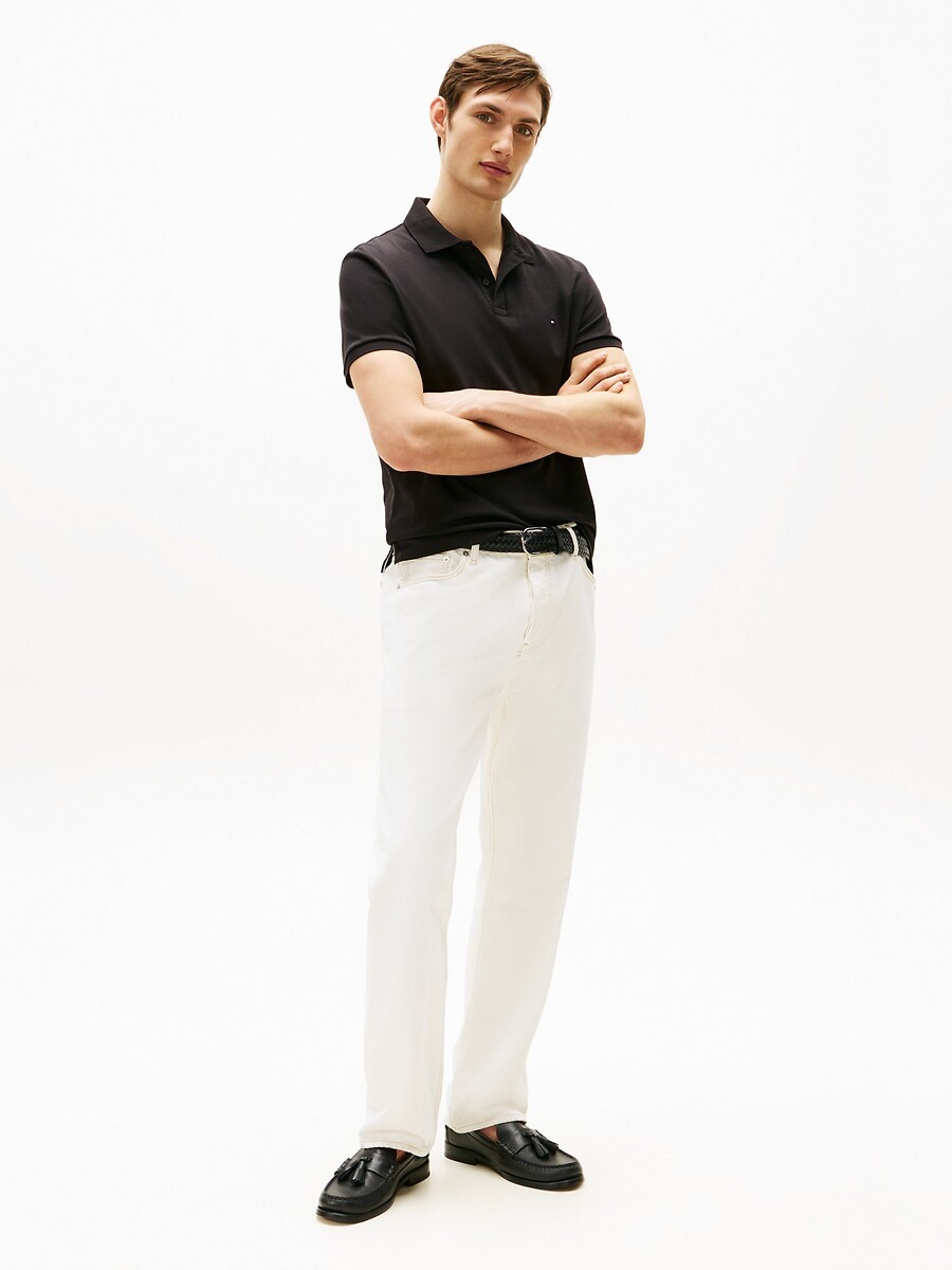 TOMMY HILFIGER<br>Camisa polo regular de manga curta em algodão macio