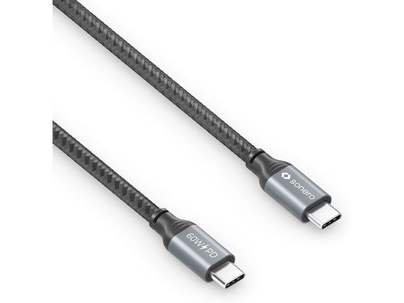 sonero USB-Ladekabel USB C - USB C 1.5 m USB-C auf USB-C Kabel - 2.0, 480 Mbps, 60W