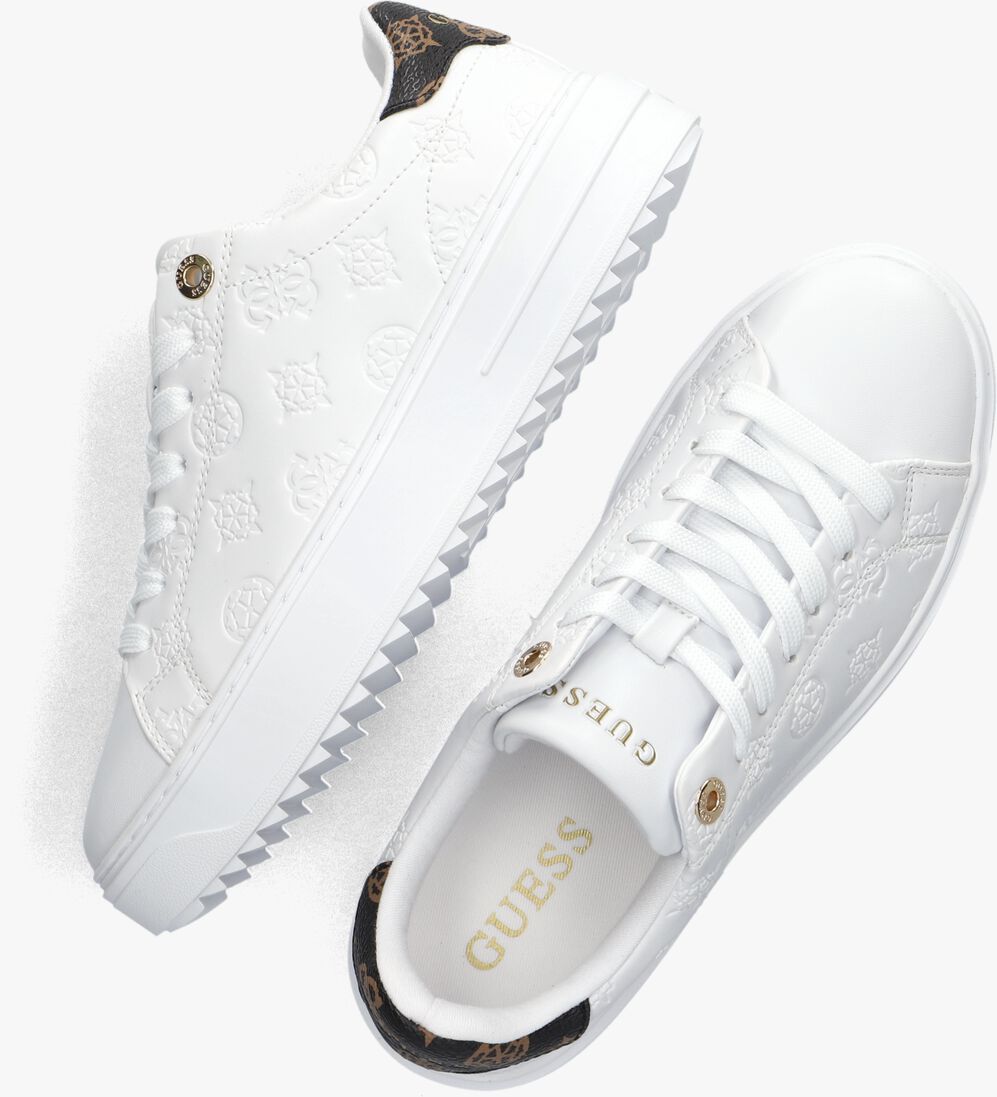 GUESS witte guess lage sneakers denesa