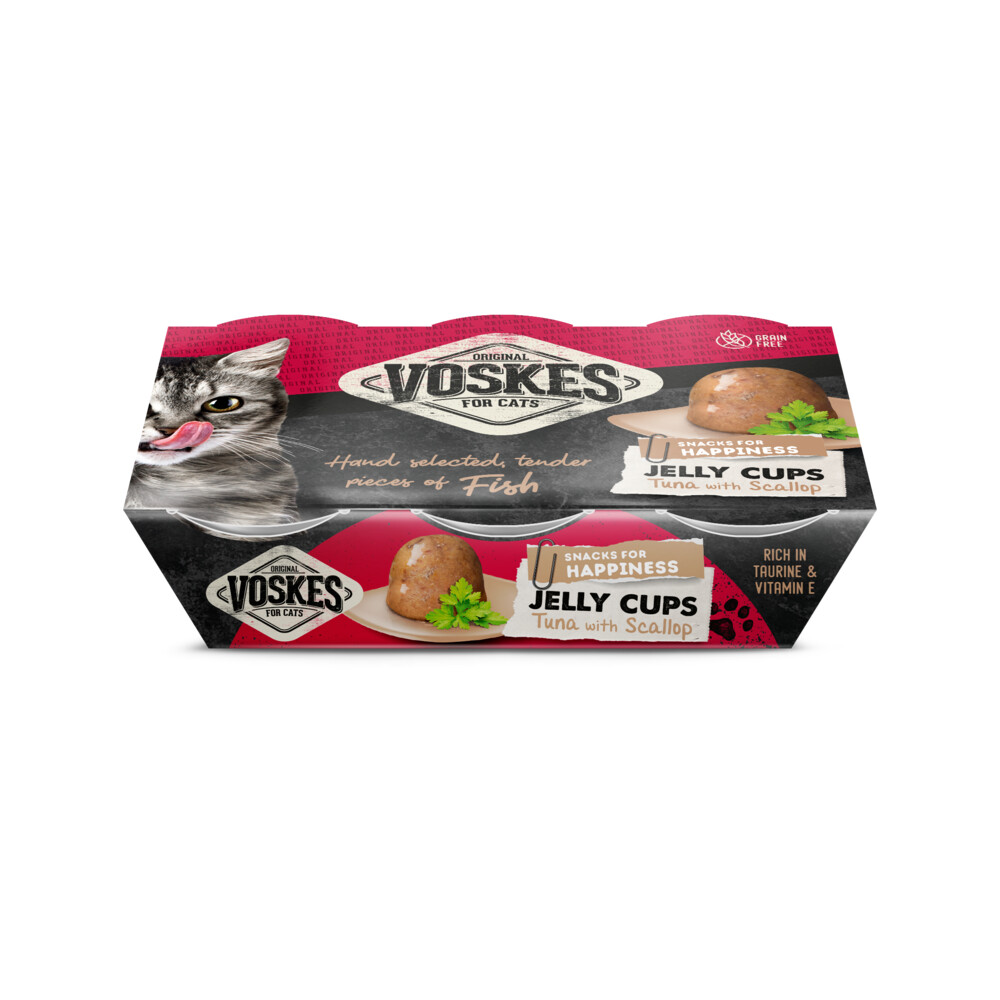 Voskes Tender Pieces Tonijn en Sint - Jakobsschelp6 x 25 gr