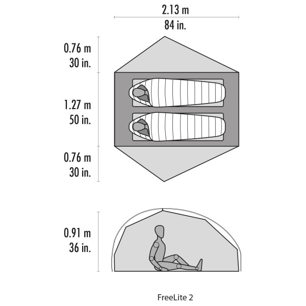 MSR - Freelite 2 Person Tent V4 - Tente 2 places