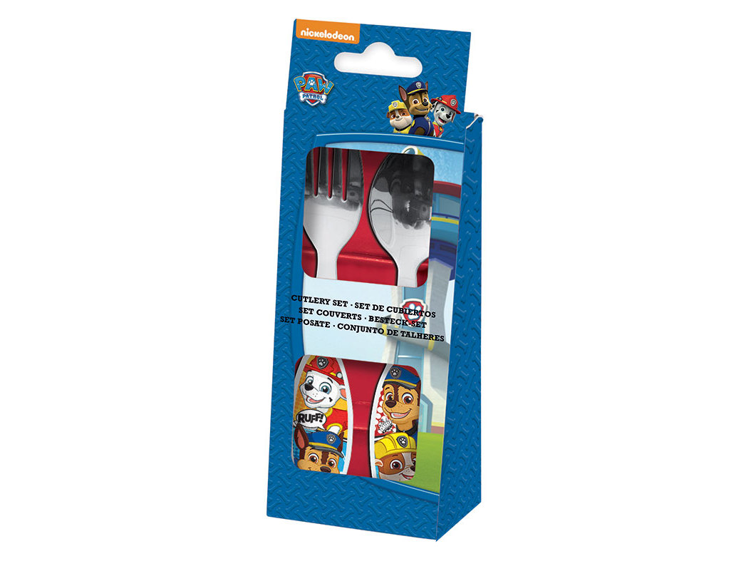 GARFO   COLHER DISNEY PATRULHA PATA INOX COM CABO PLÁSTICO