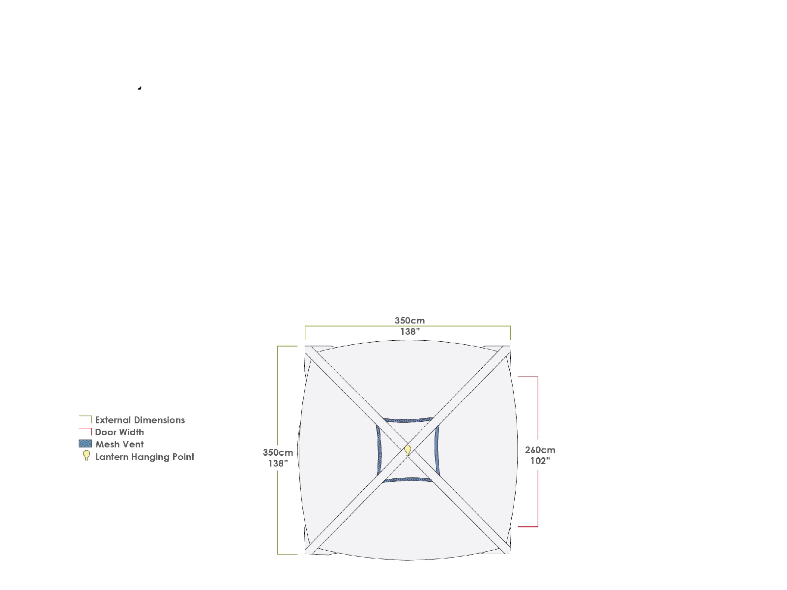 Zempire Aerobase 3+1 opblaasbare partytent met zijwand