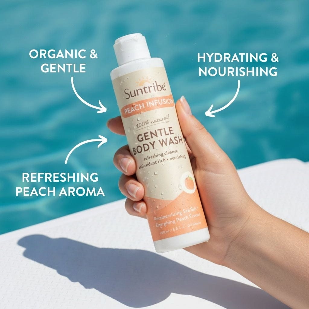 Suntribe  Gentle Body Wash Peach Infusion, 200 ml