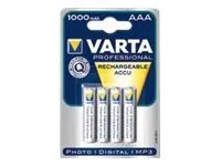 Varta Professional - Batteri 4 x AAA - NiMH - (genopladelige) - 1000 mAh
