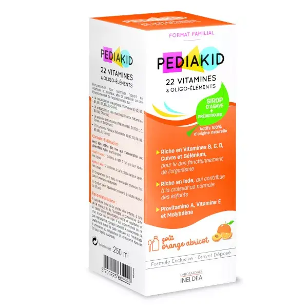 Pediakid 22 Vitaminas e Oligoelementos 250ml