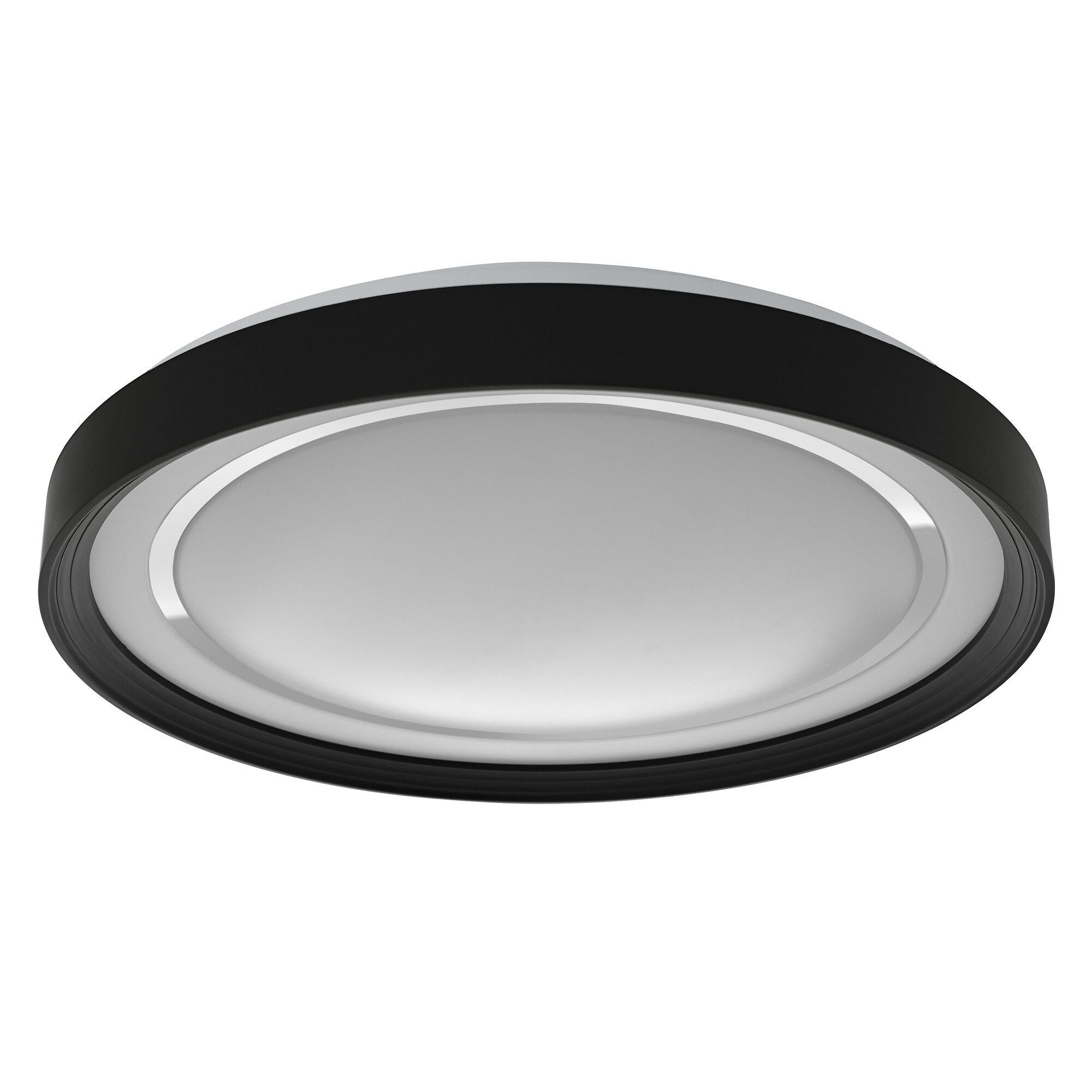 LE_SMART ORBIS GAVIN Wand-/Deckenleuchte - Schwarz / B: 48.4 cm x T: 48.4 cm x H: 8.5 cm
