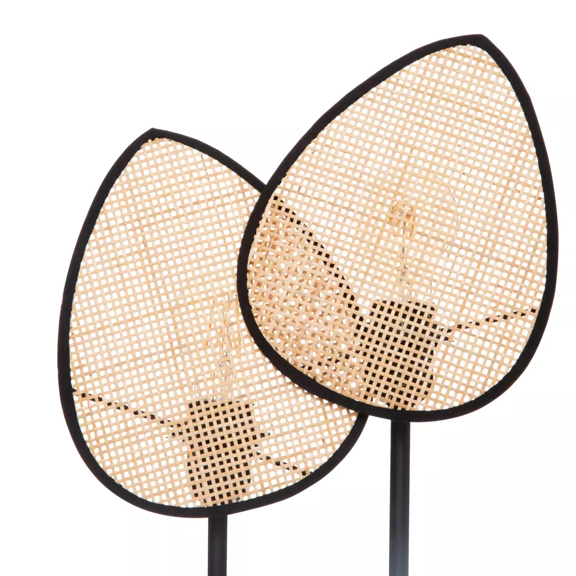 Lampe à poser en rotin (H44 cm) Olme Beige