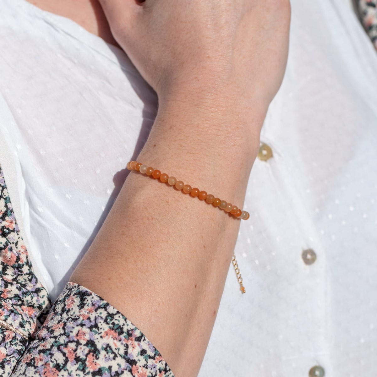 Collier, bracelet et boucles d'oreilles Serena en Pierres de Soleil