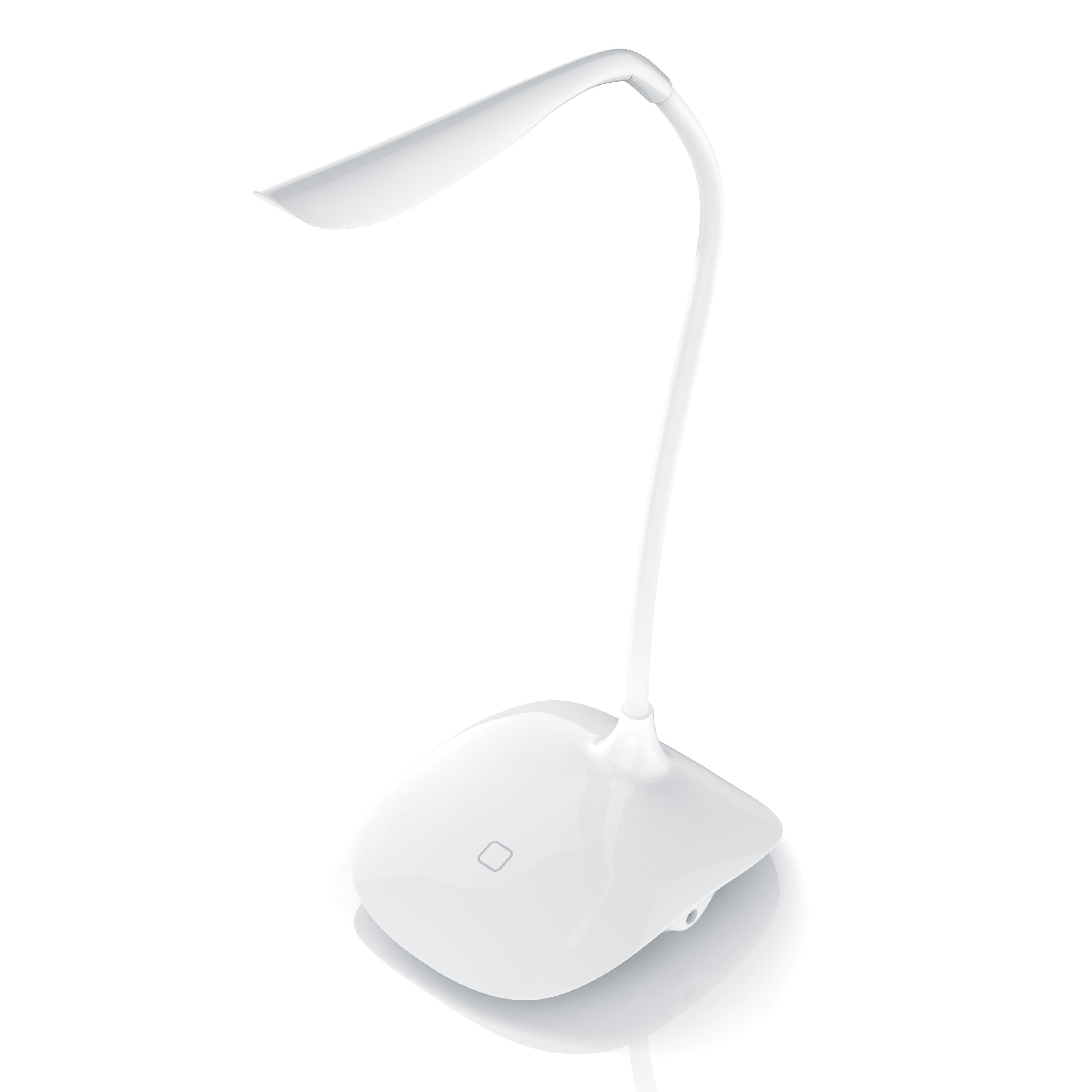 Brandson Schreibtischlampe, warmweiß, LED, Stromsparend, 3 Helligkeitsstufen, Batteriebetrieb, Lampe weiß