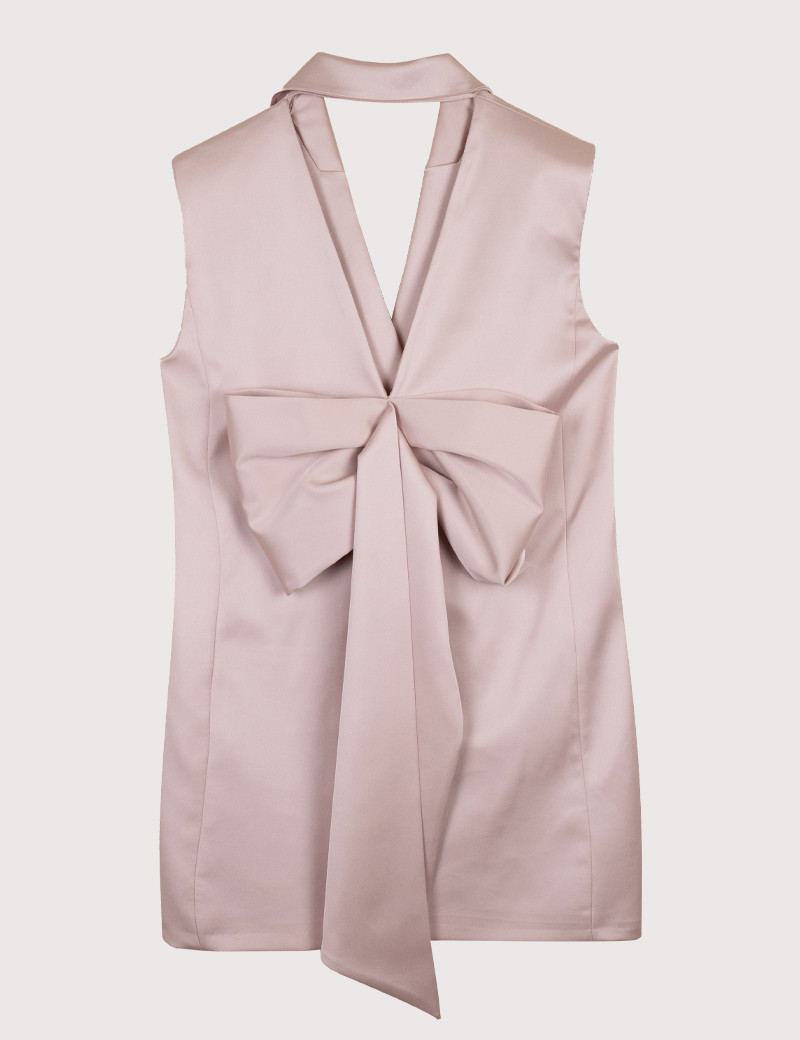 IMPERIAL VESTE BLAZER SANS MANCHES ROSE