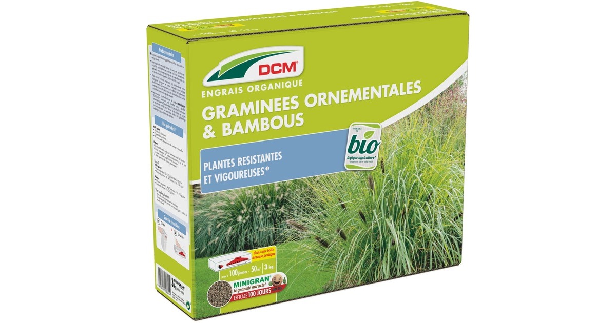 DCMMeststof Siergrassen & Bamboe 3 kg  (Tot 50 m²)