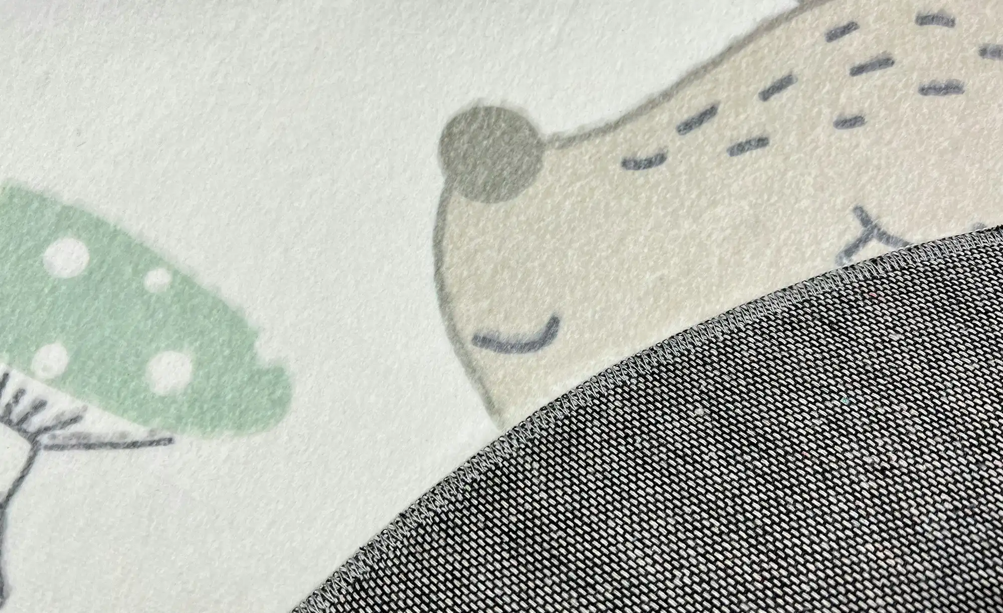 KJUT Kurzflorteppich Bär+Igel