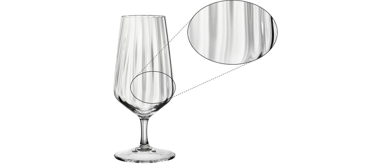 Bierglas LifeStyle 440 ml, 4 Stück, TransparentBiergläser-Set aus Kristallglas