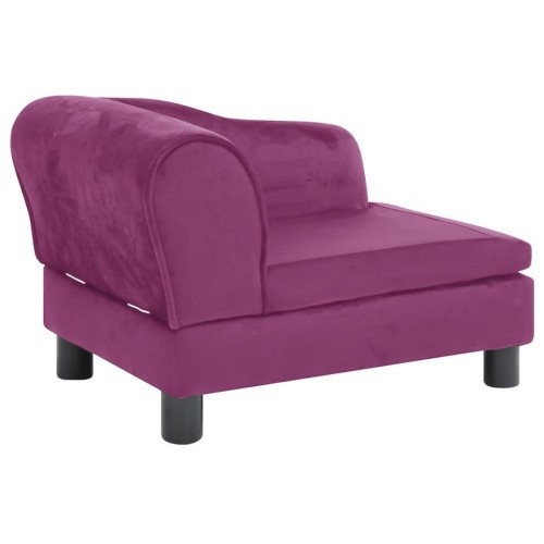 Sofá para cães Vidaxl roxo com encosto