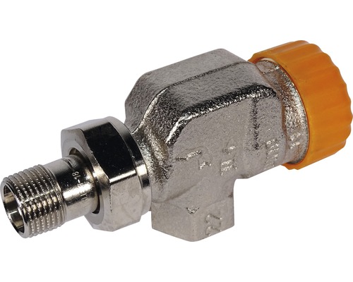 Heimeier thermostatische afsluiter Eclipse axiale vorm 3/8 inch nikkel 3930-01.000