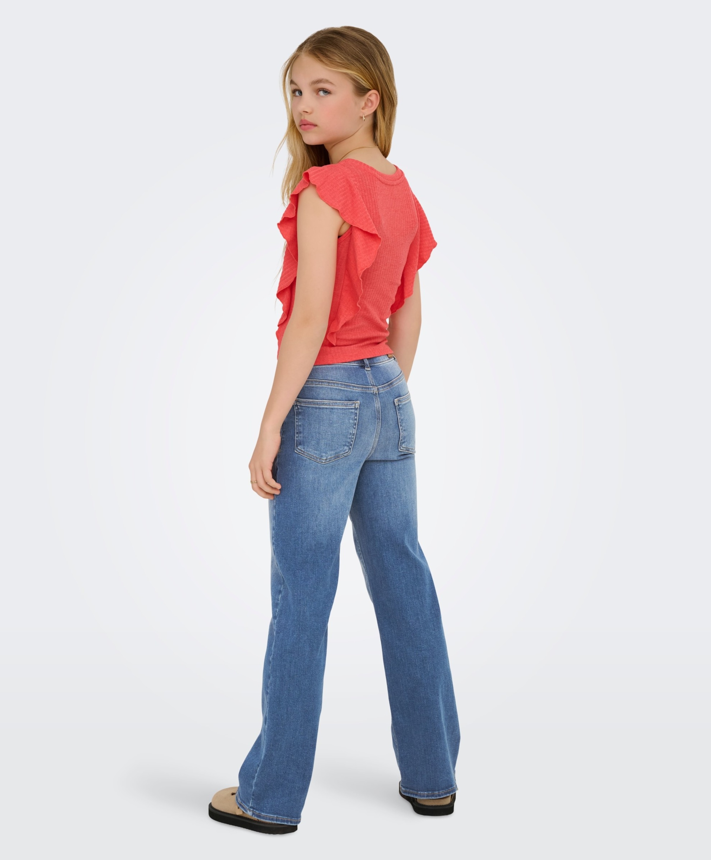 Only KOGMADISON BLUSH WIDE DNM CRO37 jeans blauw