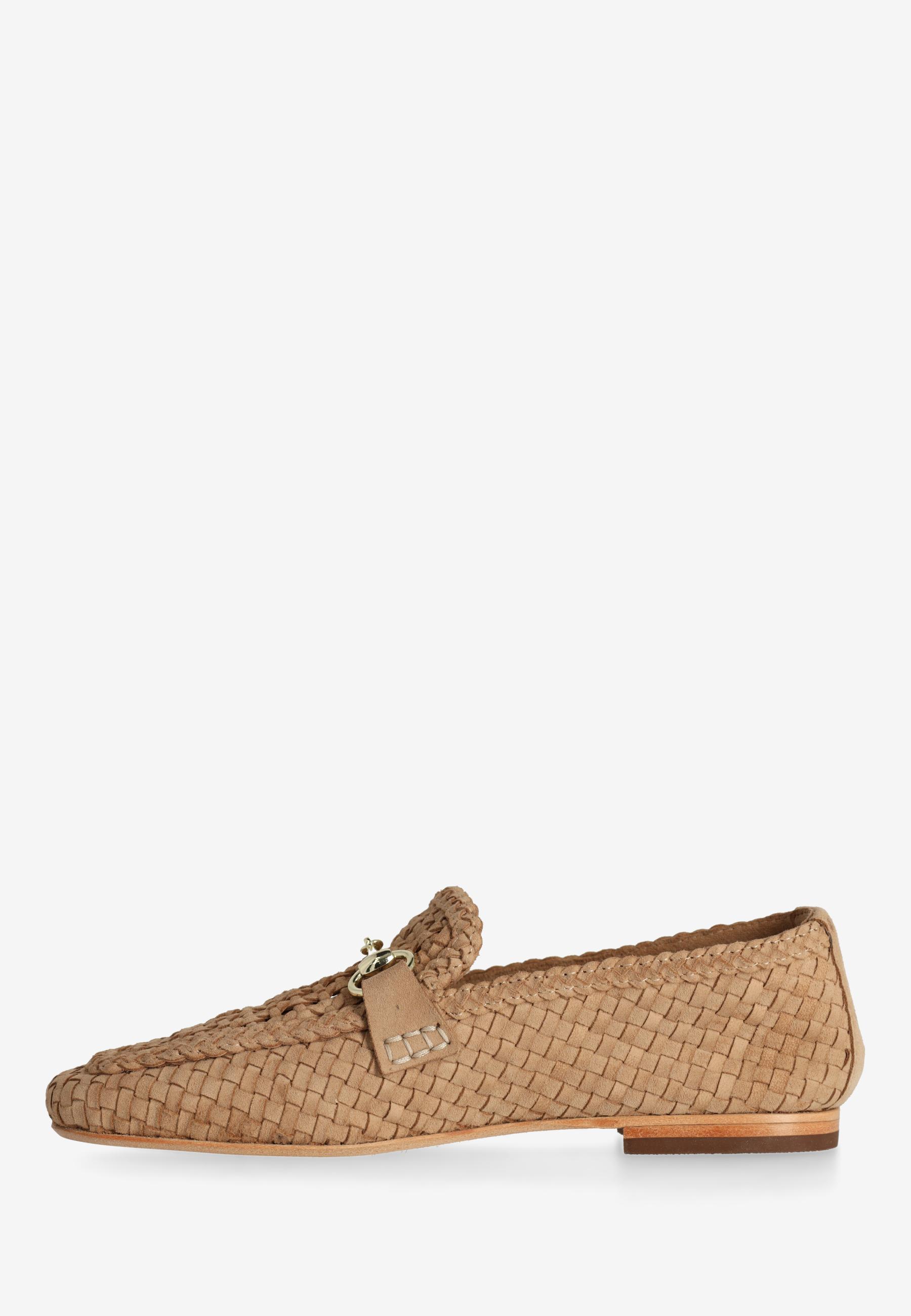 JOLIEN LOAFER woven suede Taupe