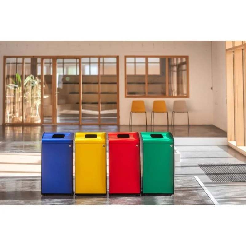 JVD – Borne de tri sélectif ouverture frontale - 80L