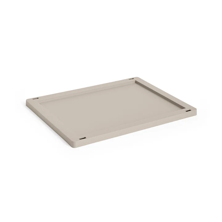 HAY - Colour Crate Kunststoffdeckel M, warm grey