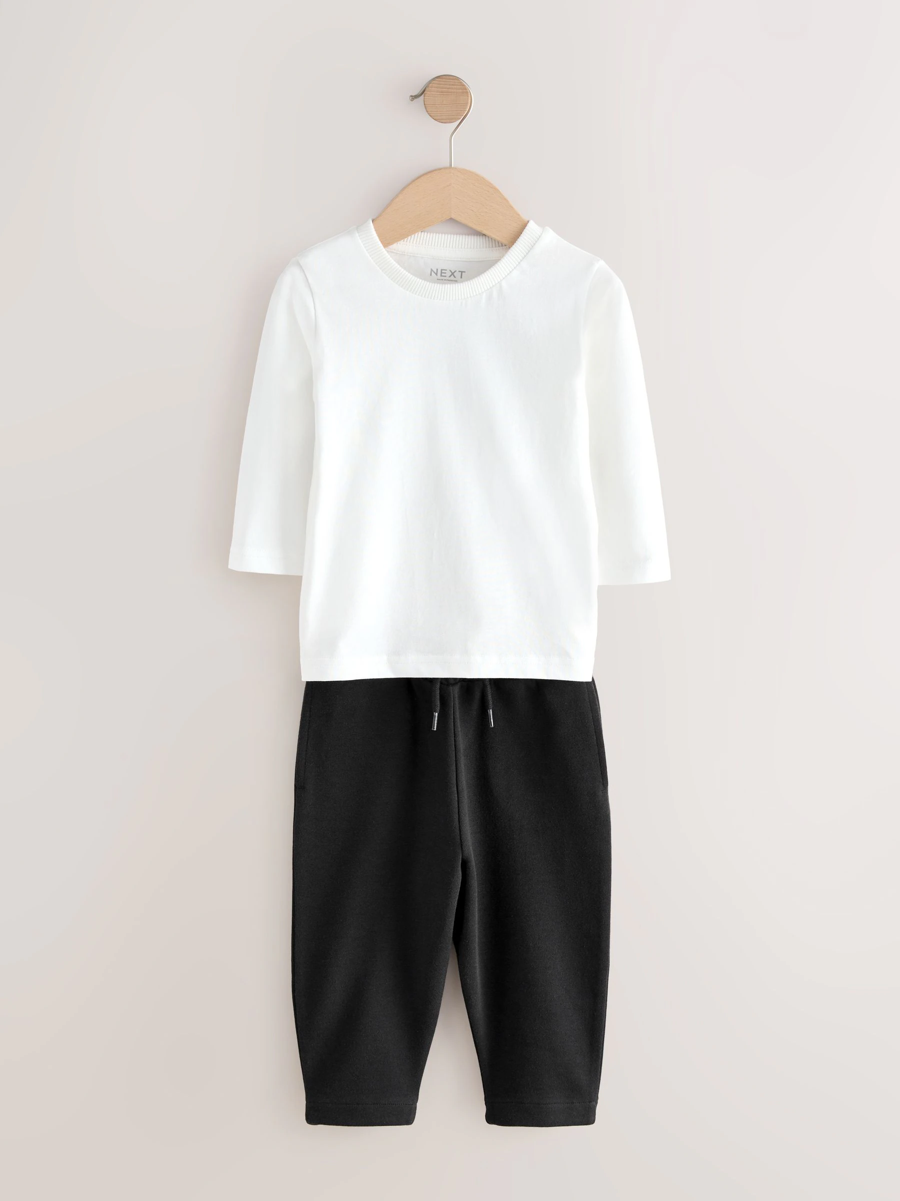Grijs - 3 -delige set van T-shirt en joggingbroeken (3mnd-7jr)