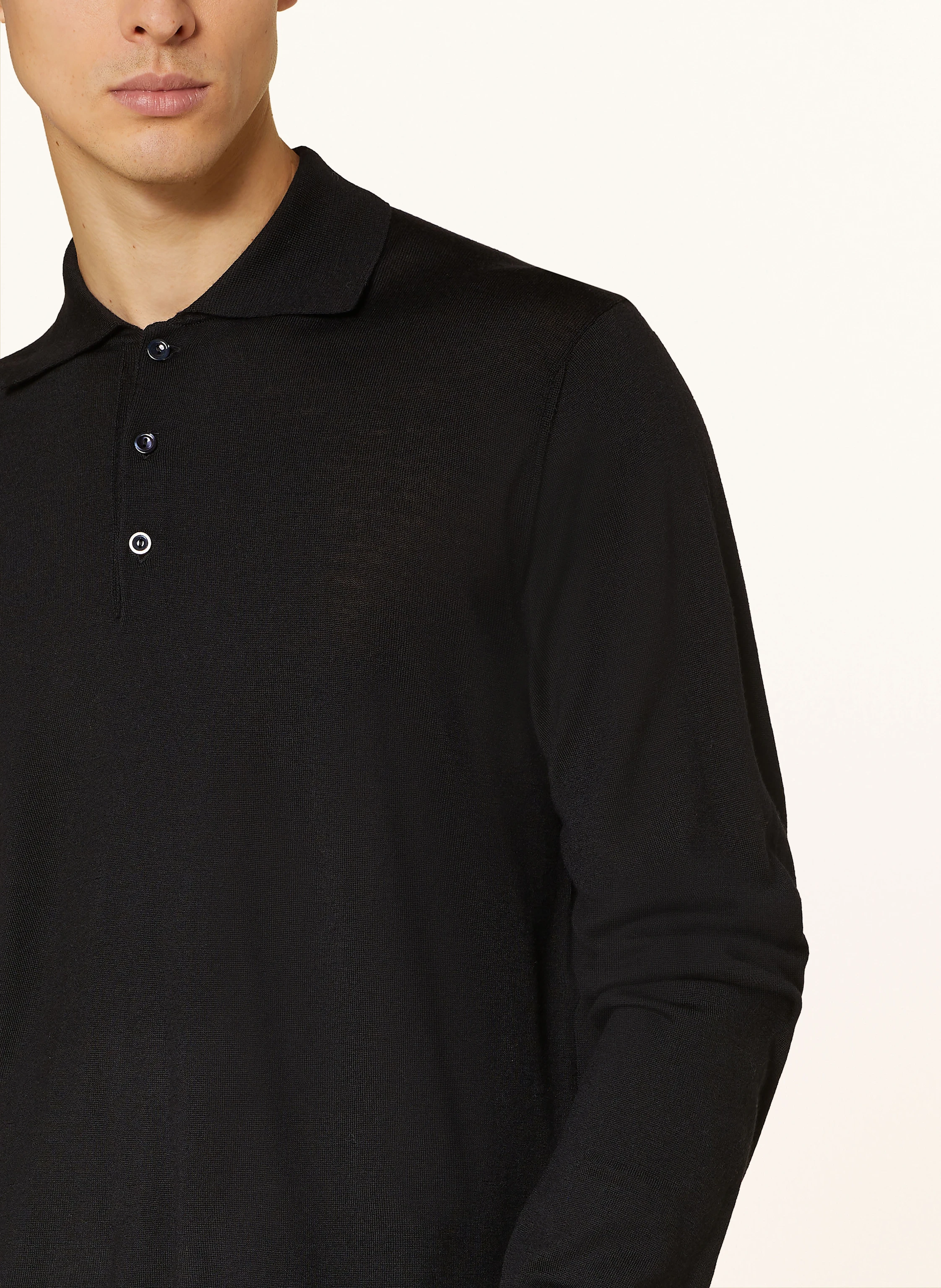 ETON Strick-Poloshirt aus Merinowolle