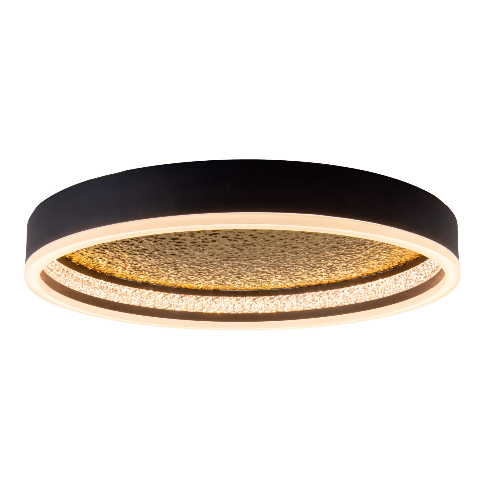 LED-Deckenleuchte ARANY - schwarz-gold - 40 cm
