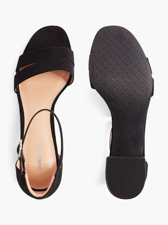 Graceland Sandalette Schwarz