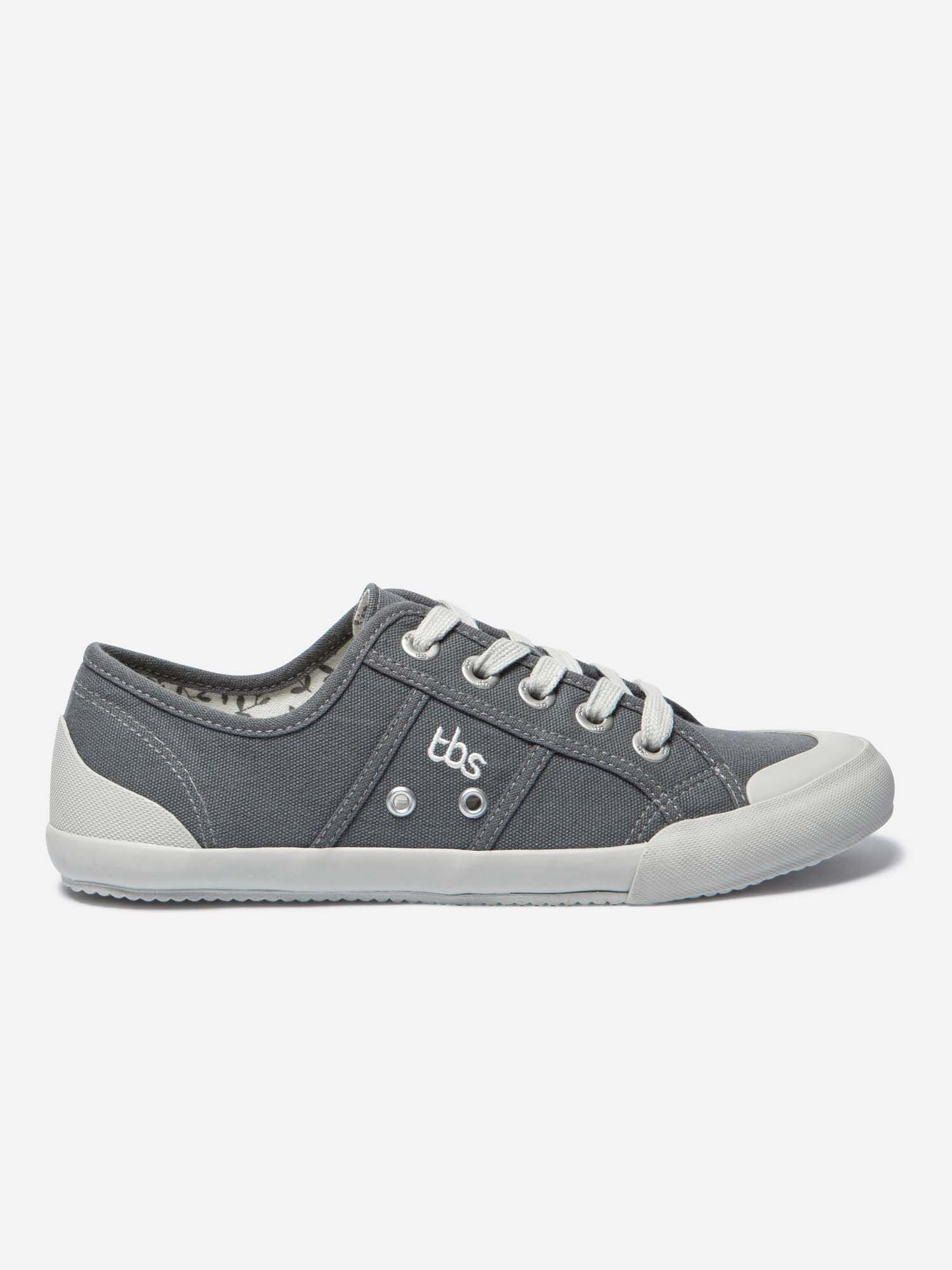 Tennis Femme Confort En Toile Grise