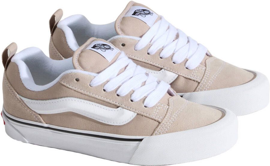 VANS KNU Skool suede sneakers lichtgeel wit