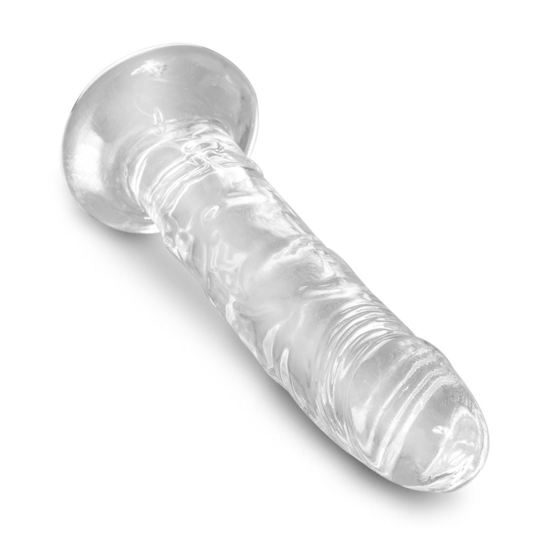 Naturdildo mit Saugnapf 6 Clear“ | Kompatibel mit Strap-on | King Cock