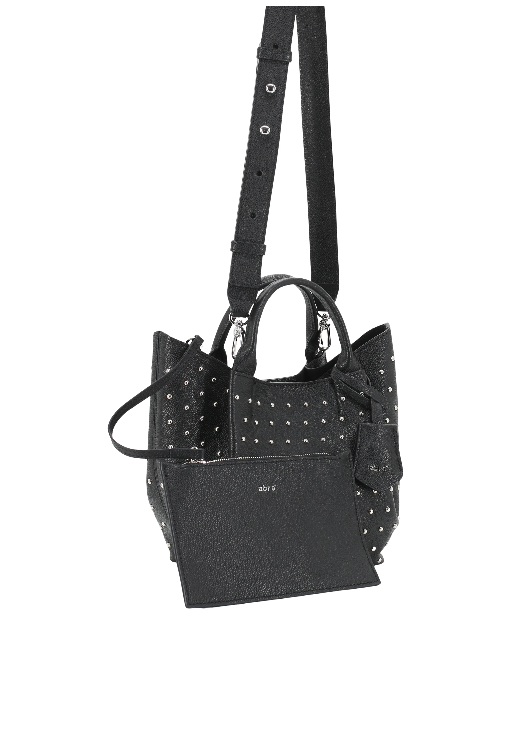 Shopper ESSENTIAL studs small Leather Agave Standard