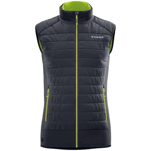 Veste softshell CAMP HYBRID VEST BLACK / BLACK / LIME