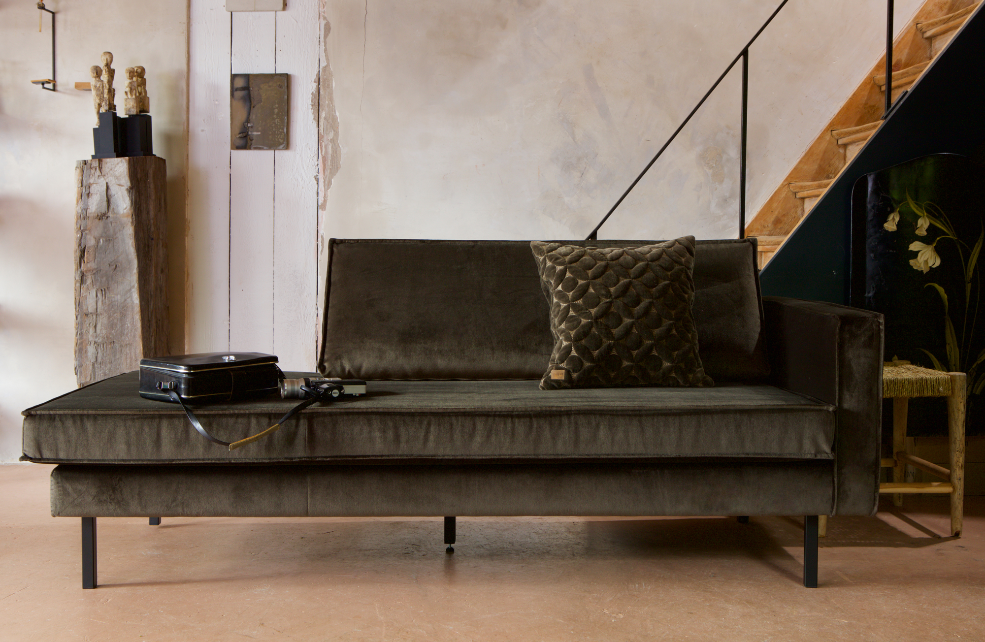 Rodeo daybed velvet Links - Dark Green Hunter
