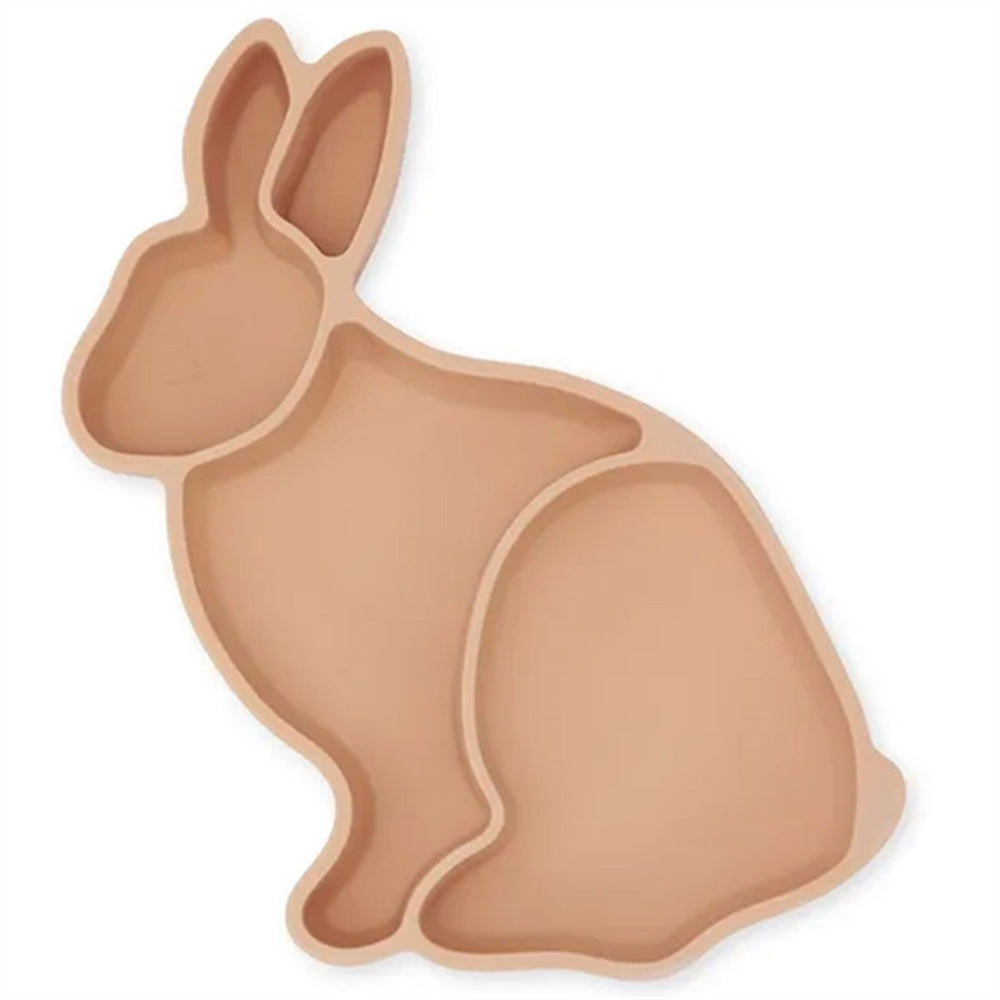 Silikone Tallerken Bunny Rose Sand