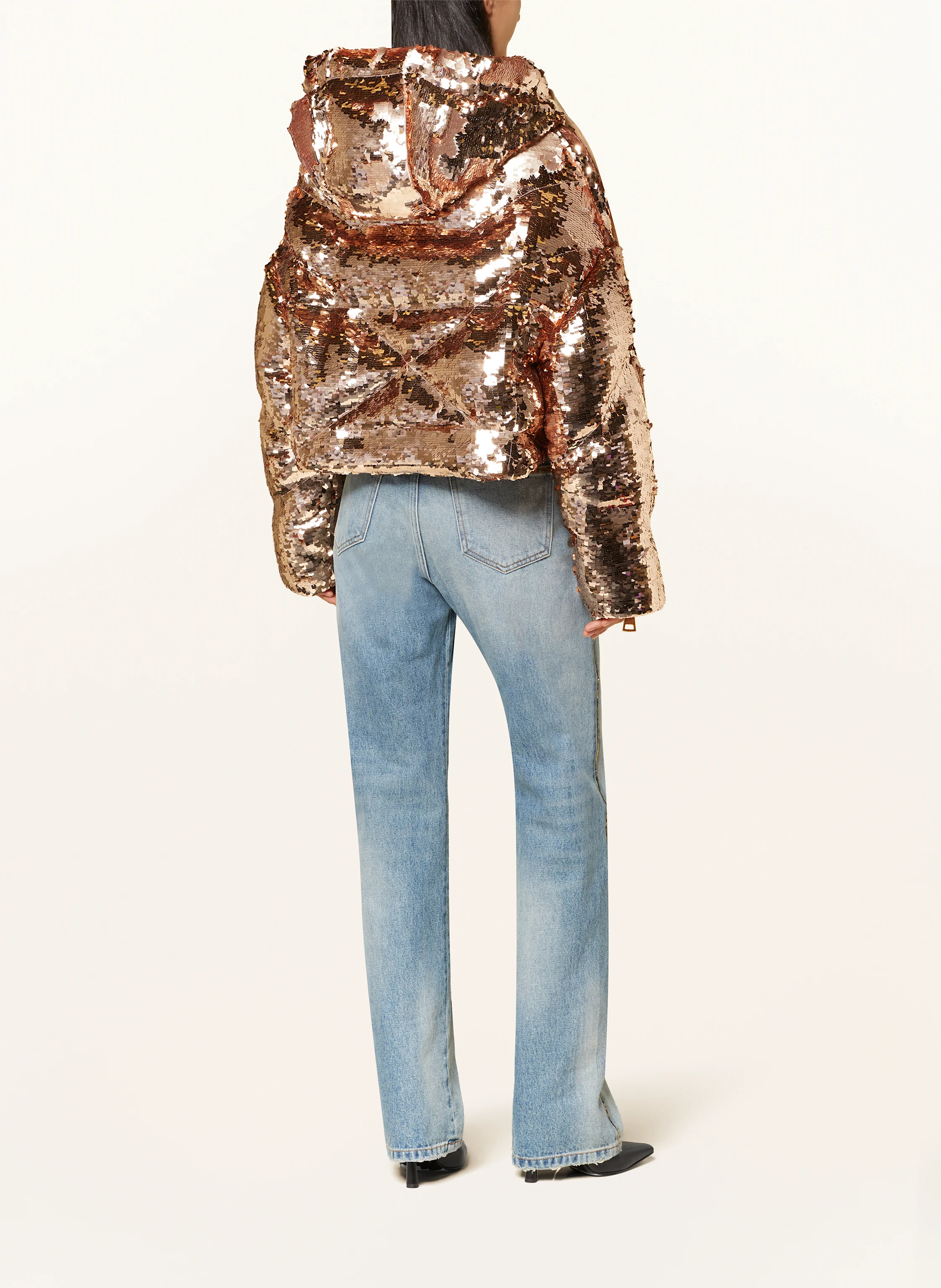 KHRISJOY Daunenjacke mit Pailletten