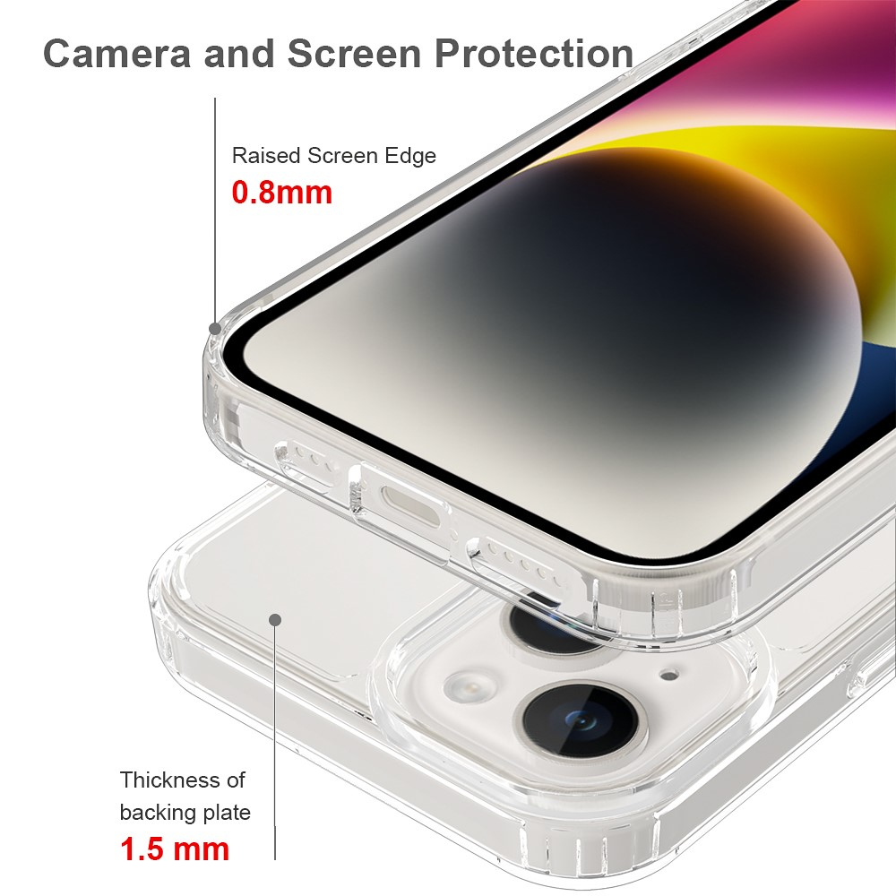 iPhone 15 Hybrid Hülle TPU Bumper   Acryl Rückseite Pankow (11028) - Transparent