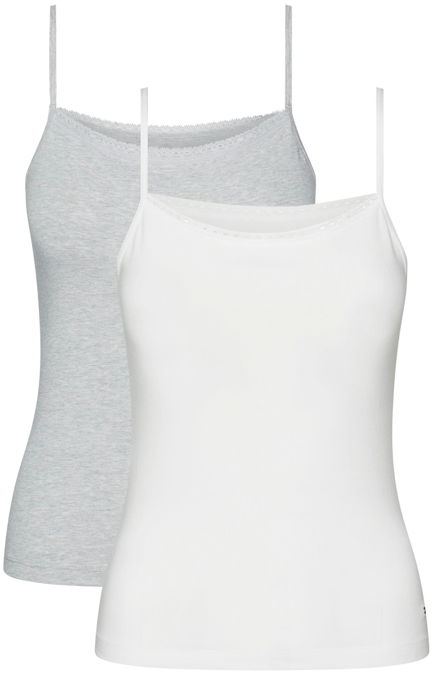 Tommy Hilfiger Underwear Spaghettitop »2 PACK CAMI WITH LACE«, 2er-Packer Packung, verstellbare Träger, Spitzenbesatz am Ausschnitt