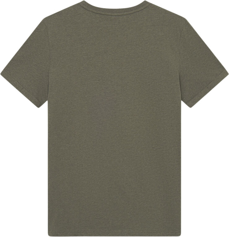 Les Deux Nørregaard T-Shirt Tonal Forest green melange