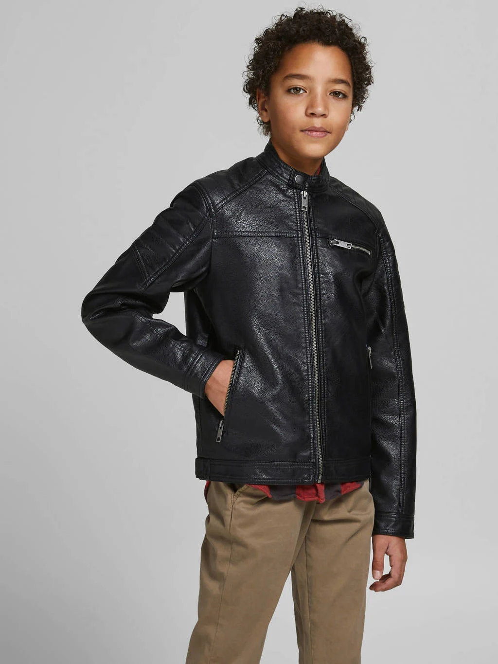 JACK & JONES jas JJEROCKY zwart