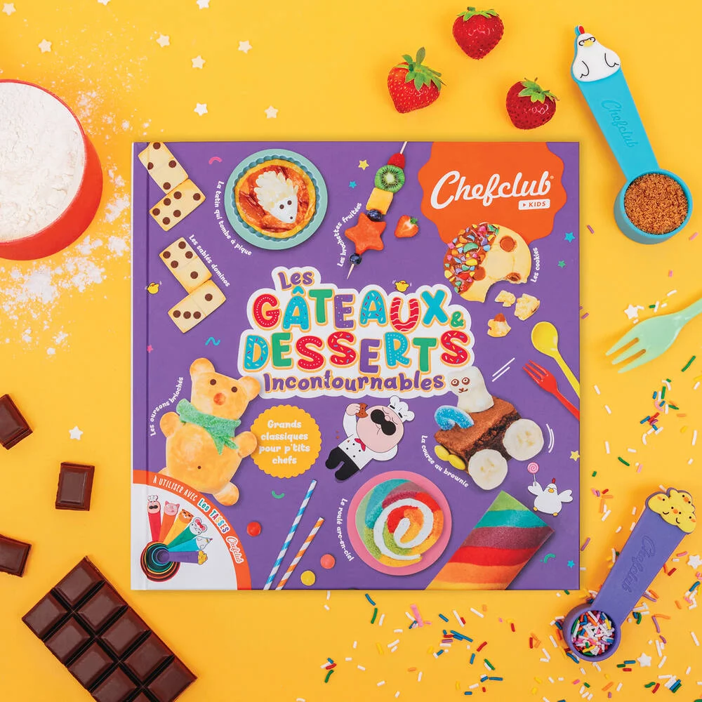 CHEFCLUB - LIVRE KIDS LES GATEAUX & DESSERTS INCONTOURNABLES
