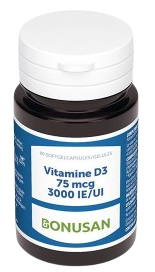 Bonusan Vitamine D3 75mcg / 3000 IE 60 Capsules