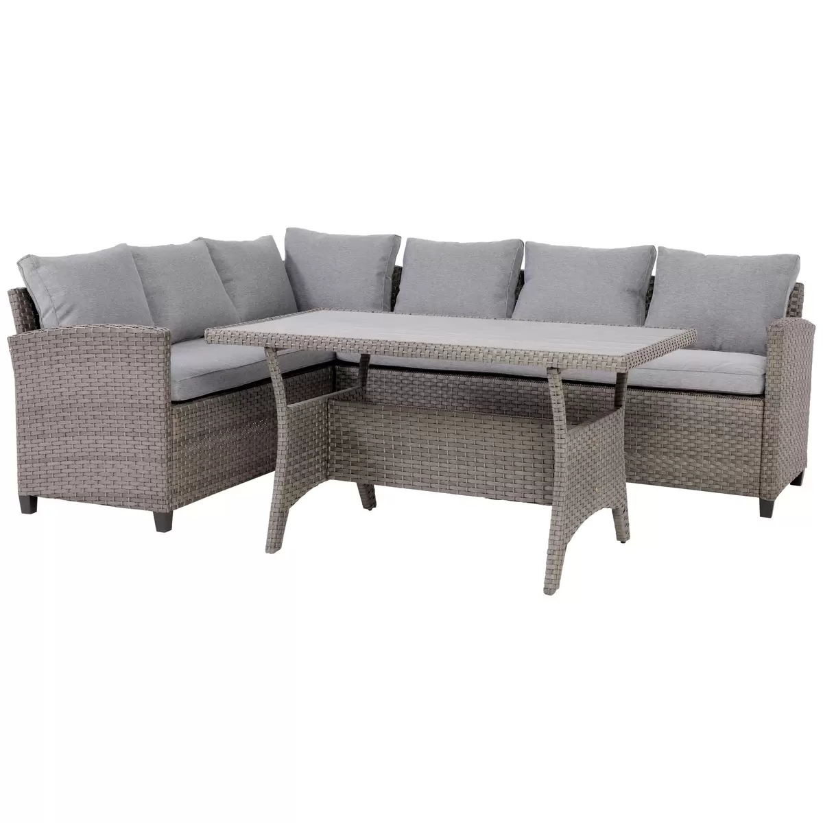 Ondega Gartenlounge Vipora 3-Teilig Links Grau