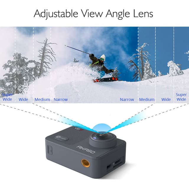 AKASO V50 X Action Camera, 4K/30FPS, Touchscreen, EIS, Waterproof Case