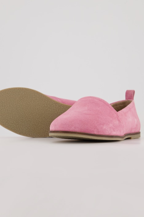 Slipper, weiches Veloursleder, Weite H
