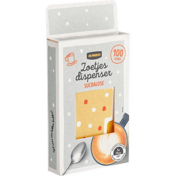 Jumbo Zoetjes Dispenser Sucralose 100 Stuks